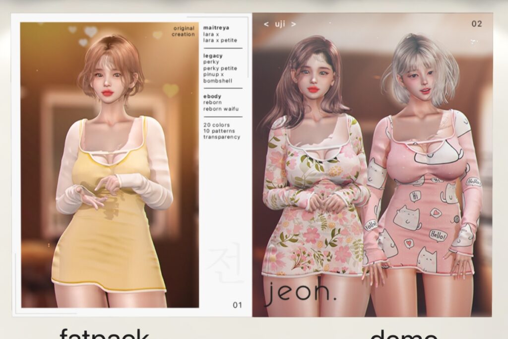 Uji Dress - Legacy/MaitreyaX/Reborn/+mods, L$449 each/L$1799 FP