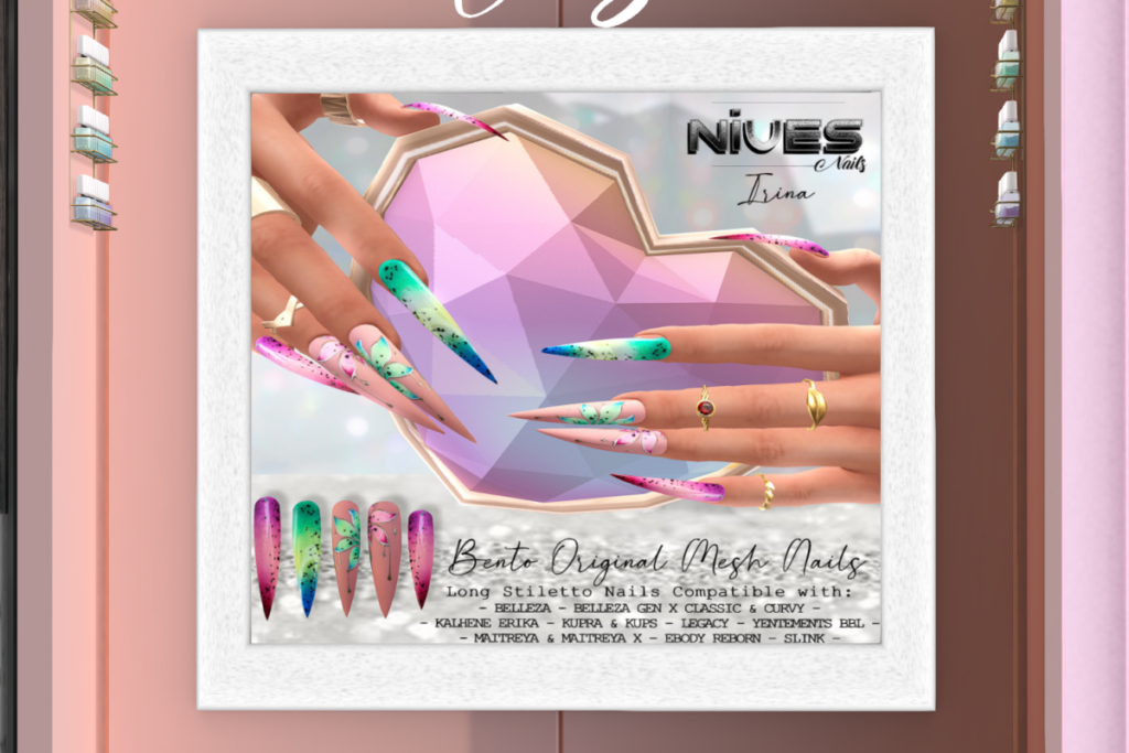 Irina Bento Long Nails - see ad for fits, L$79