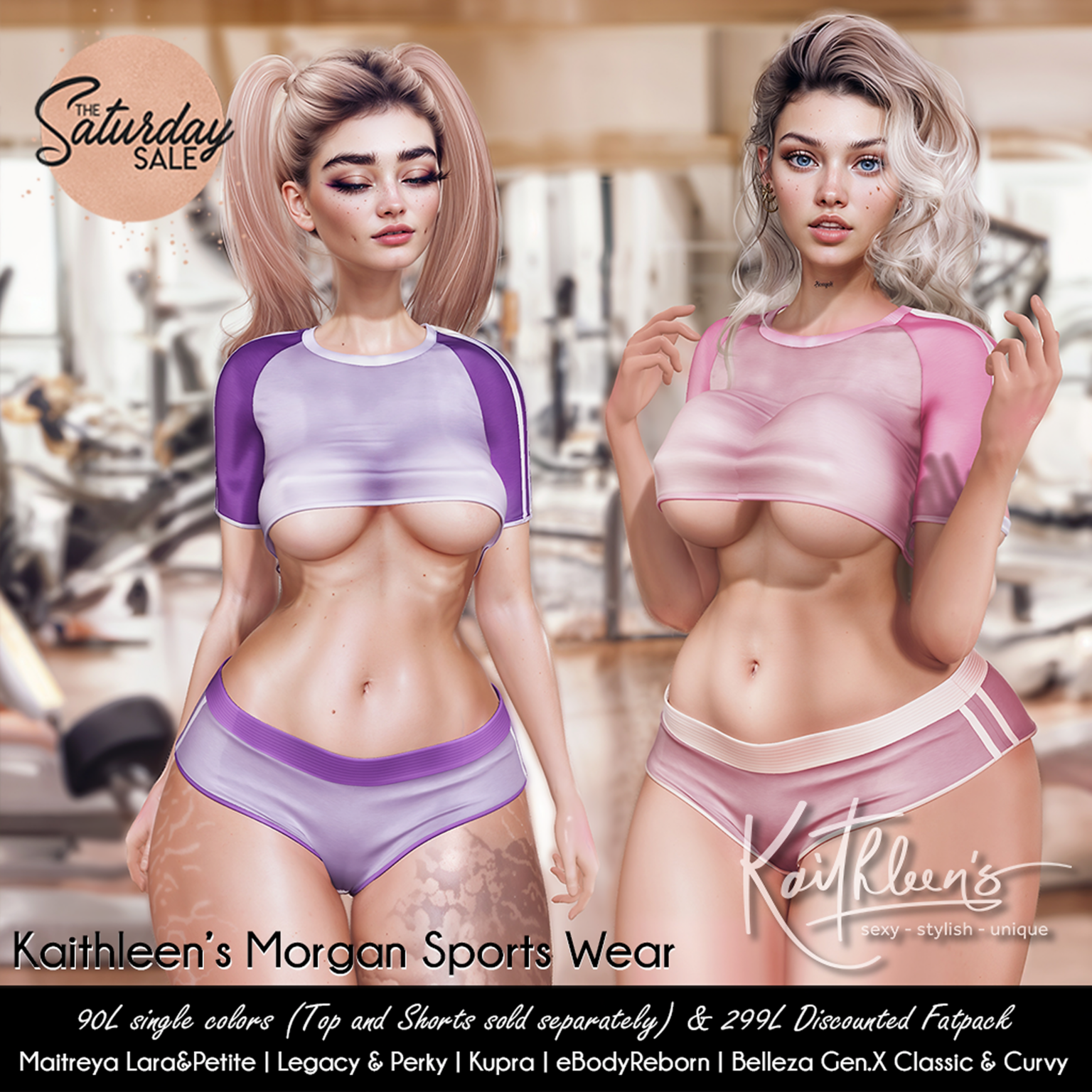 Morgan Sports Wear - GenX/Inithium/Legacy/Maitreya/Reborn/+mods	&lt;a href=&quot;http://maps.secondlife.com/secondlife/Maribella/201/126/23&quot;&gt;Teleport&lt;/a&gt;