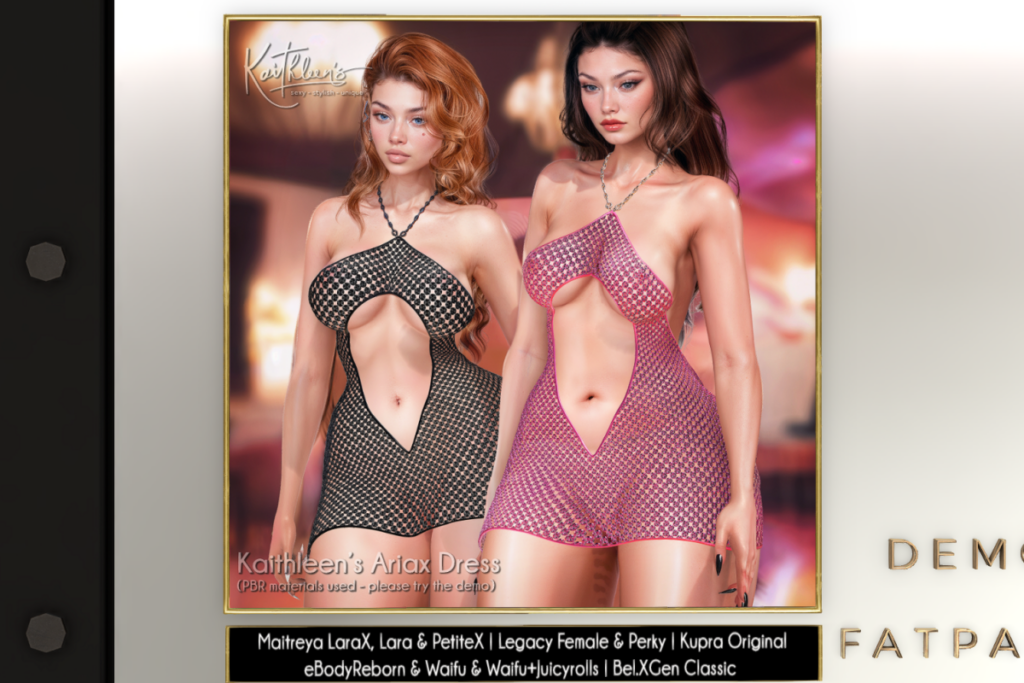 Ariax Dress - GenX Classic/Inithium/Legacy/MaitreyaX/Reborn/+mods, L$289 each/L$1499 FP