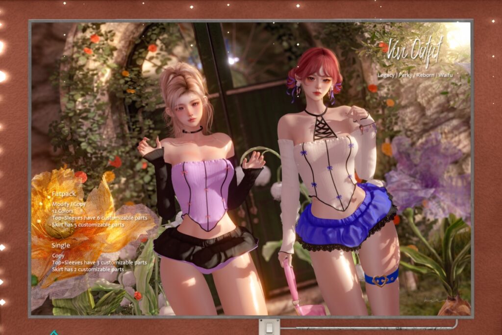 Vivi Outfit - Legacy/Reborn/+mods, L$250-L$280 each/L$1000-L$1250 each FP