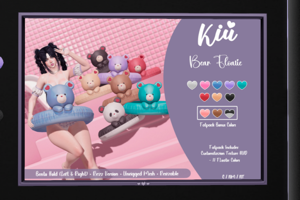 Bear Floatie, L$199 each/L$699 FP