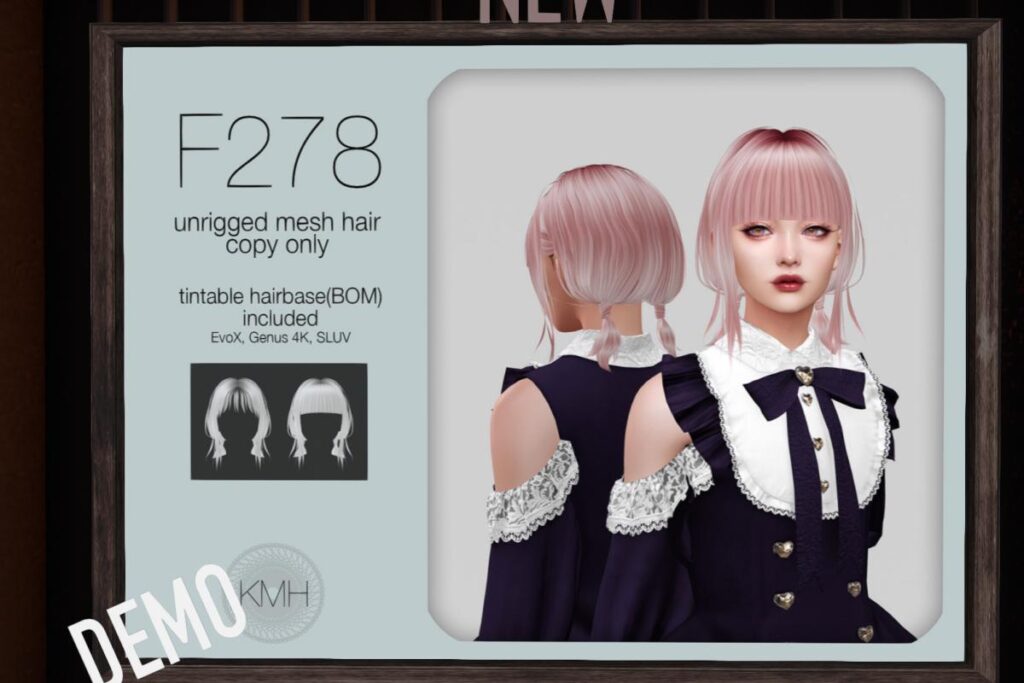 F278 Hair - EvoX/Genus/SLUV, L$325 each/L$468 FP