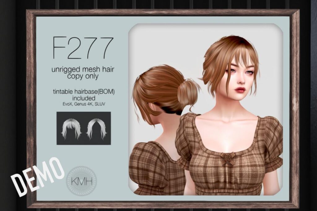 F277 Hair - EvoX/Genus, L$325 each/L$550 FP
