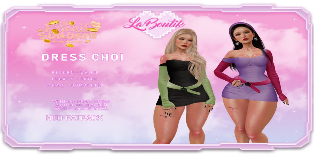 Choi Dress - Legacy/MaitreyaX/Reborn/+mods	&lt;a href=&quot;http://maps.secondlife.com/secondlife/South%20Bloomfield/61/12/22&quot;&gt;Teleport&lt;/a&gt;