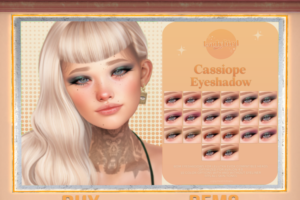 Cassiope Eyeshadow - EvoX, L$299