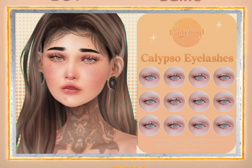 Calypso Eyelashes - EvoX, L$299