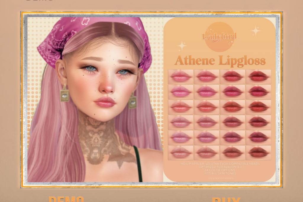 Athene Lipgloss - Evo X, L$299