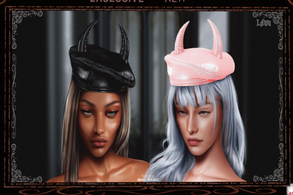 Tati Cap, L$199 each/L$839 FP