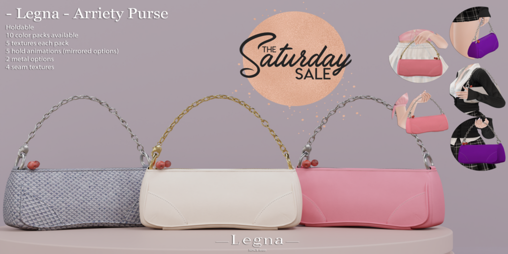 Arriety Purse	&lt;a href=&quot;http://maps.secondlife.com/secondlife/Dream%20Lake/124/123/184&quot;&gt;Teleport&lt;/a&gt;