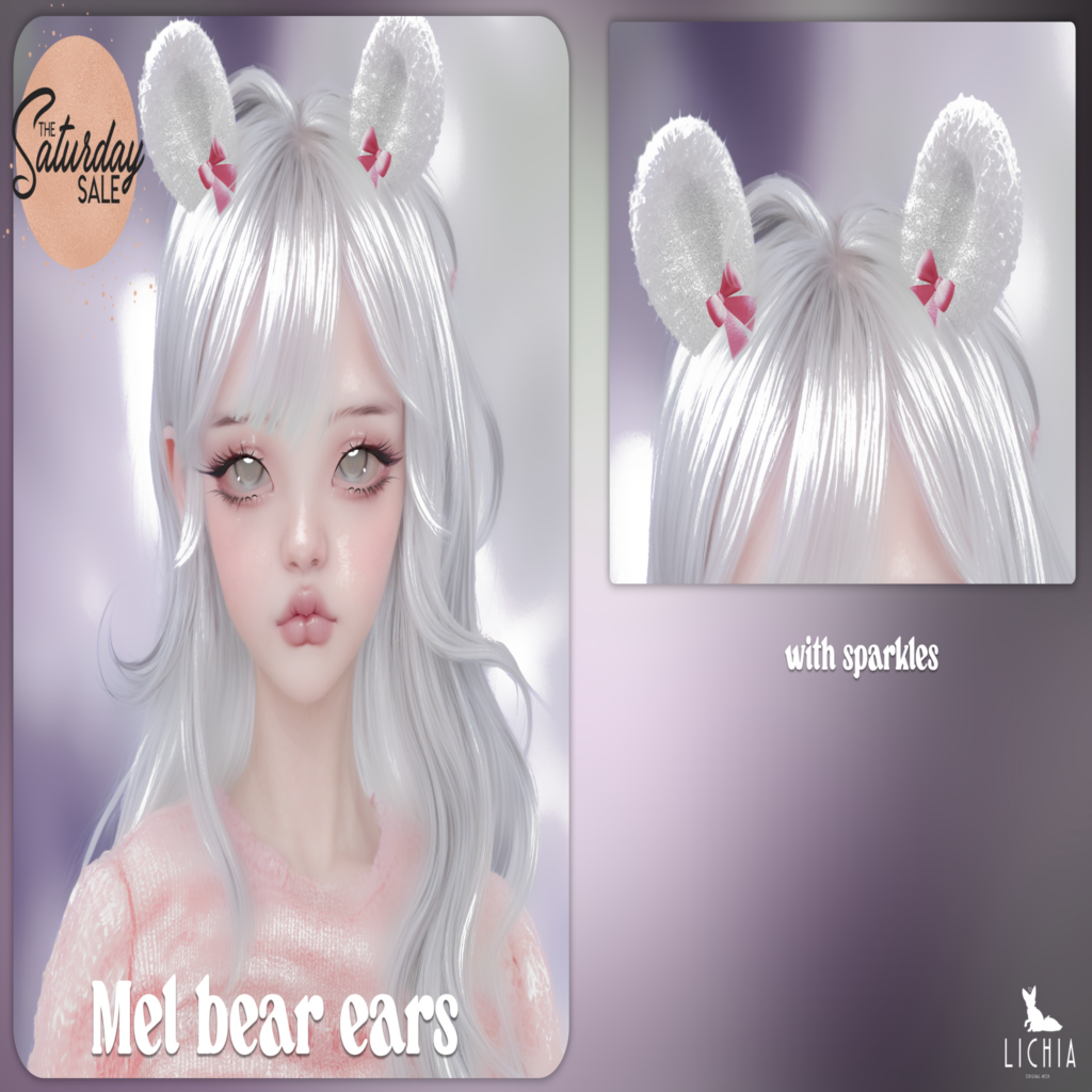 Mel Bear Ears	&lt;a href=&quot;http://maps.secondlife.com/secondlife/Hashira/44/86/3&quot;&gt;Teleport&lt;/a&gt;