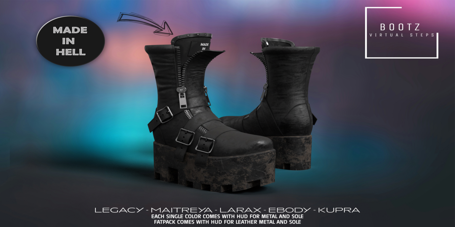 Devila Boots - Inithium/Legacy/Maitreya/Reborn/+mods	&lt;a href=&quot;http://maps.secondlife.com/secondlife/Little%20Diamond/74/121/21&quot;&gt;Teleport&lt;/a&gt;