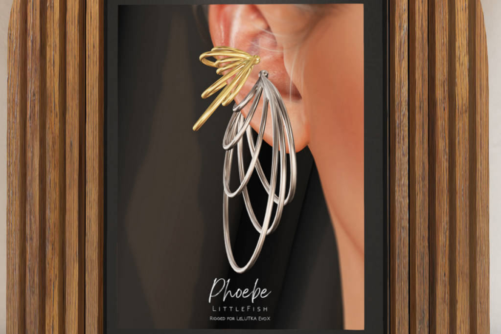 Phoebe Earrings - EvoX Ears, L$350