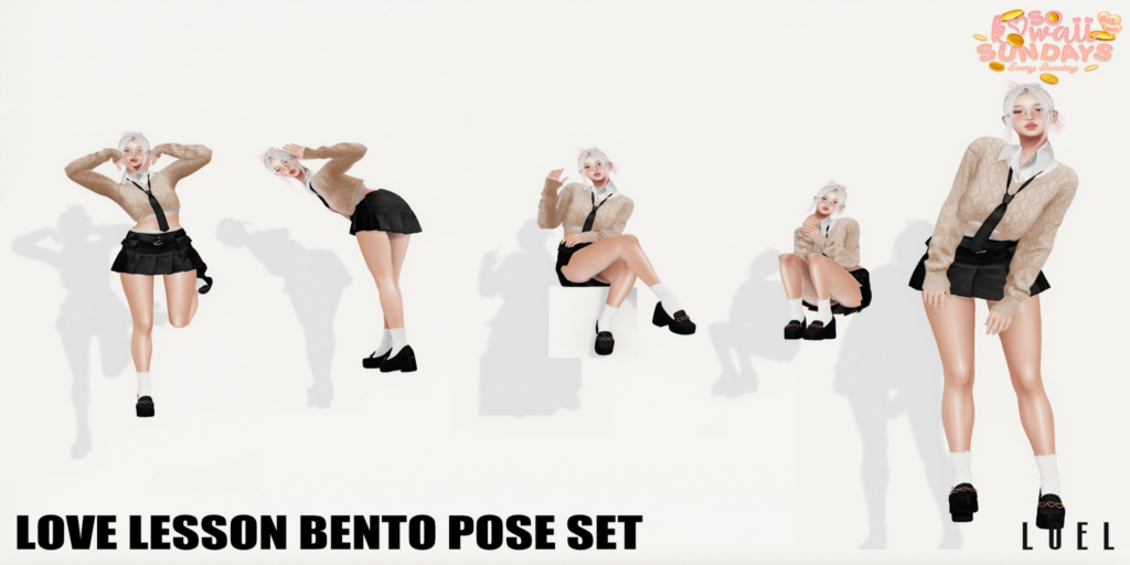Love Lesson Poses	&lt;a href=&quot;http://maps.secondlife.com/secondlife/Stargazer%20Galaxy/101/47/3118&quot;&gt;Teleport&lt;/a&gt;