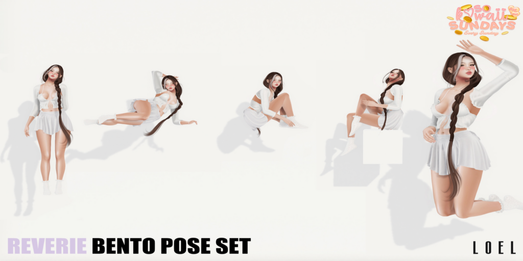 Reverie Poses	&lt;a href=&quot;http://maps.secondlife.com/secondlife/Stargazer%20Galaxy/101/47/3118&quot;&gt;Teleport&lt;/a&gt;