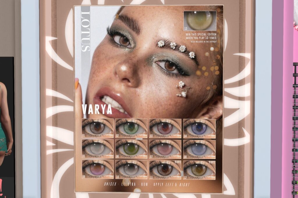 Varya Eyes - BOM/EvoX, L$60 per play/L$1500 FP