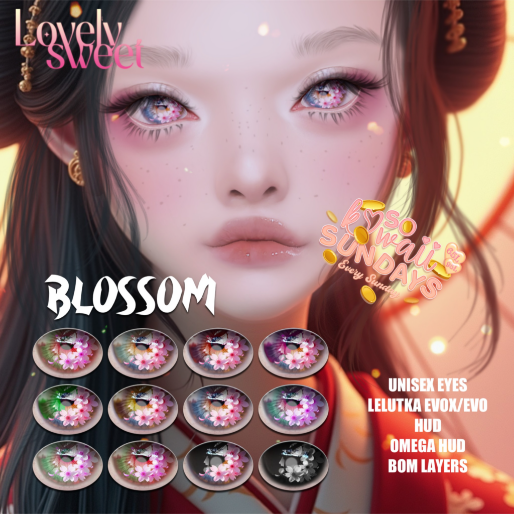 Blossom Eyes - BOM/Evo/EvoX/Omega	&lt;a href=&quot;http://maps.secondlife.com/secondlife/Lovething/196/163/1001&quot;&gt;Teleport&lt;/a&gt;