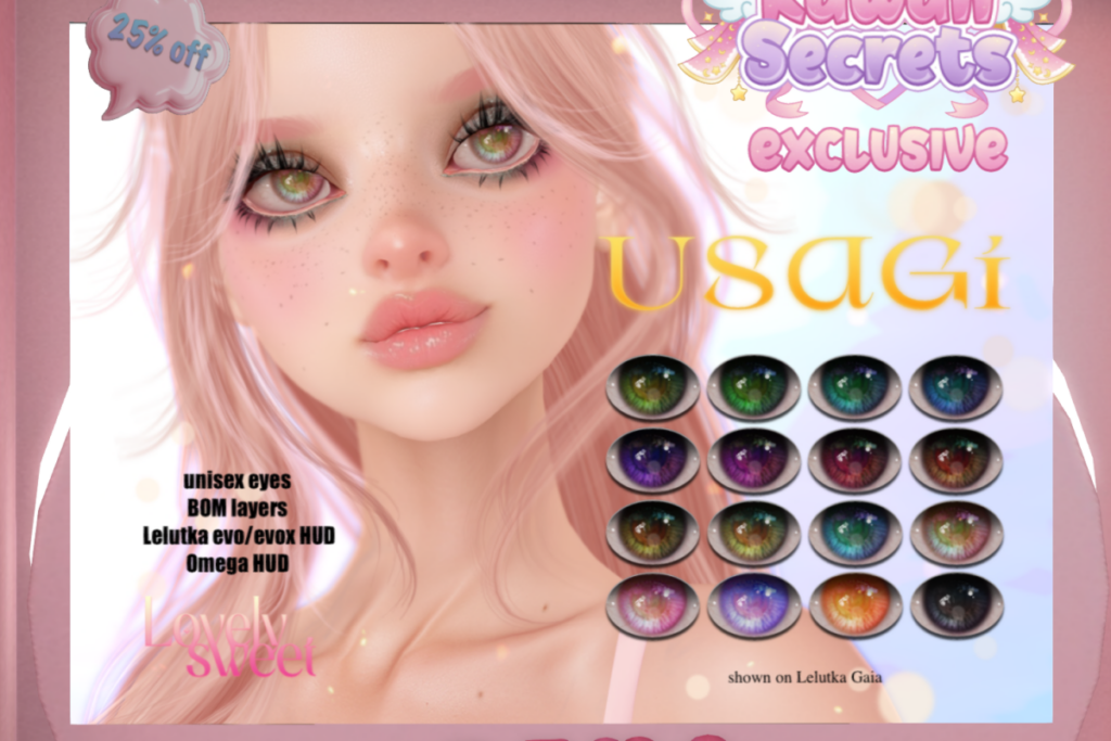 Usagi Eyes - BOM/Lelutka/Omega, L$225