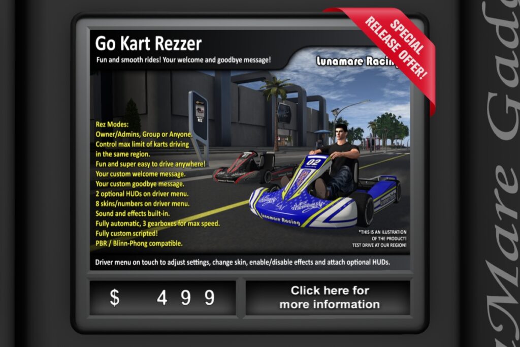 Go Kart Rezzer, L$499
