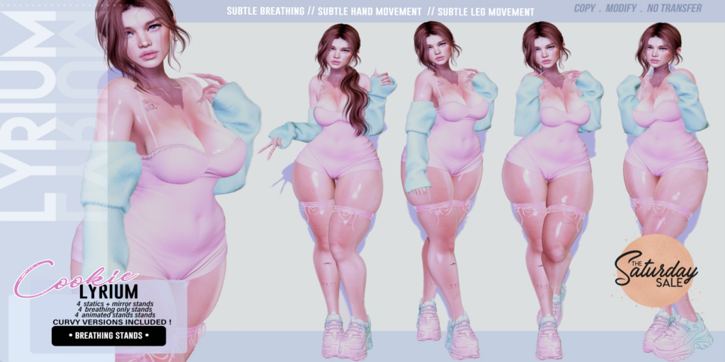 Cookie Poses	&lt;a href=&quot;https://maps.secondlife.com/secondlife/Lunar%20and%20Friends/161/89/19&quot;&gt;Teleport&lt;/a&gt;