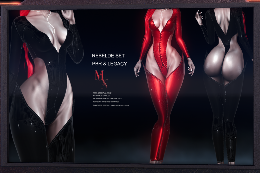 Rebelde Bodysuit - Legacy/MaitreyaX/Reborn/+mods, L$299-L$320 each/L$1990 each FP