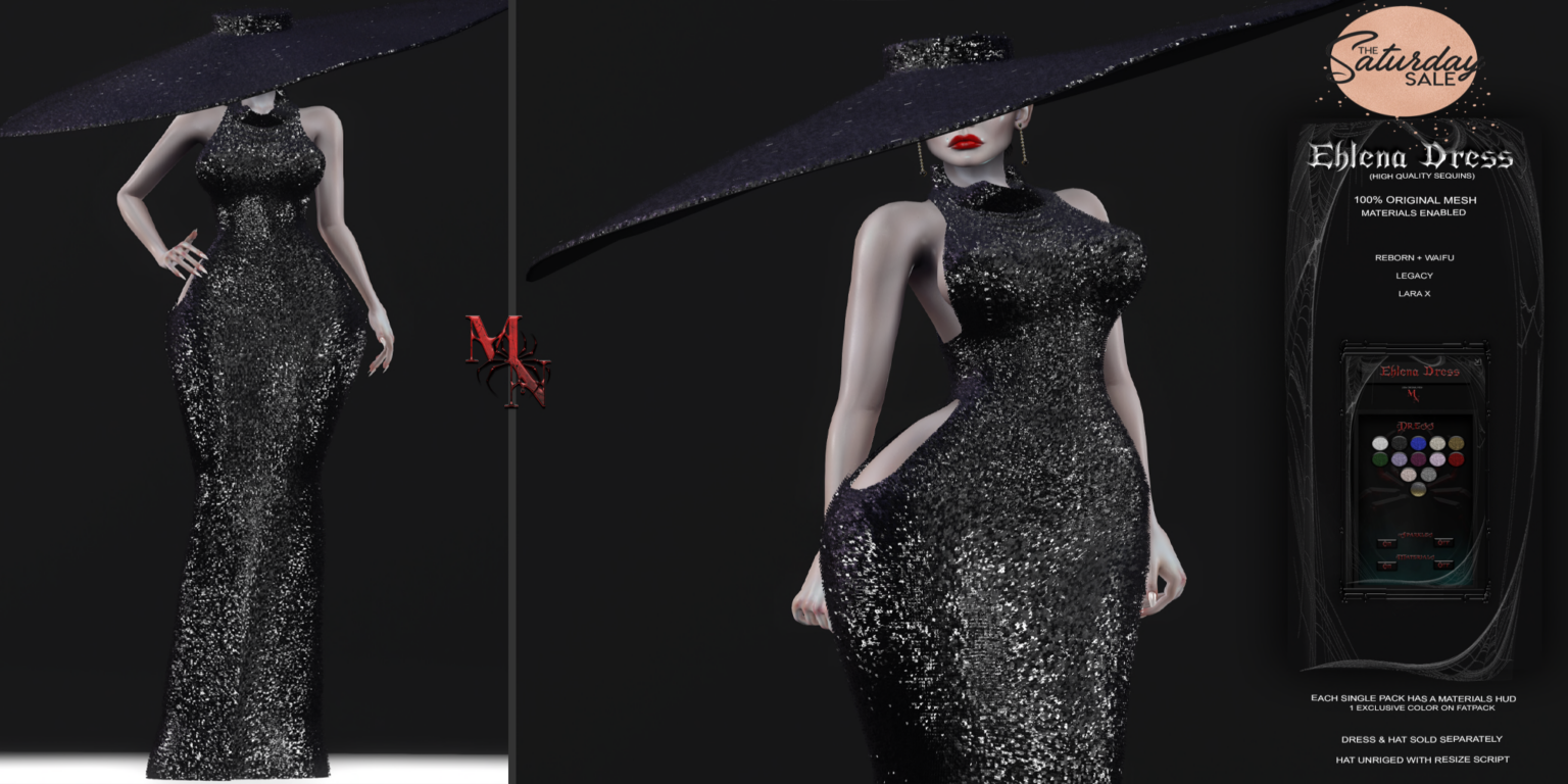 Ehlena Dress - Legacy/MaitreyaX/Reborn/+mods	&lt;a href=&quot;http://maps.secondlife.com/secondlife/Madame%20Noir/69/142/31&quot;&gt;Teleport&lt;/a&gt;