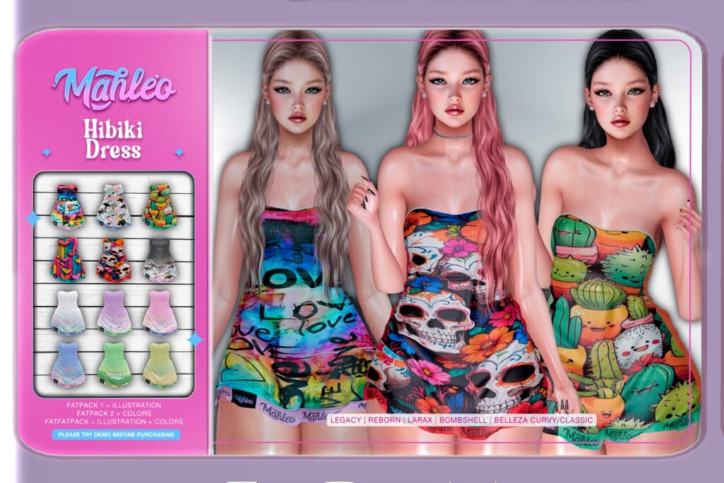 Hibiki Dress - GenX/Legacy/MaitreyaX/Reborn, L$150 each/L$450 each FP