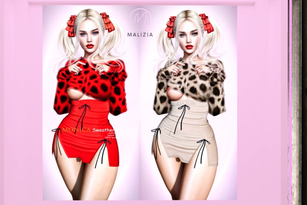 Monica Outfit - GenX/Legacy/Maitreya/Reborn, L$249 each/L$2499 FP