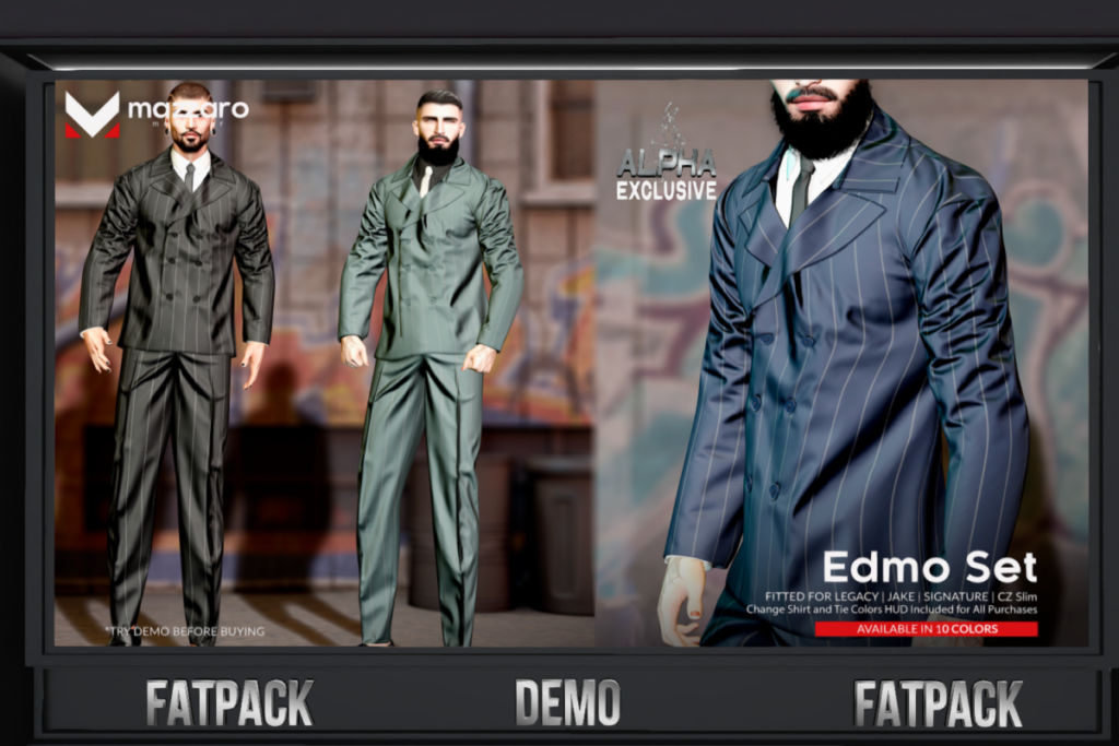 Edmo Suit and Pants - CZ Slim/Gianni/Jake/Legacy, L$240 each/L$930 each FP