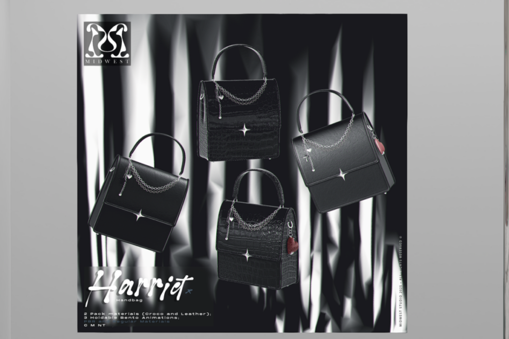 Harriet Handbag, L$225 each/L$899 FP