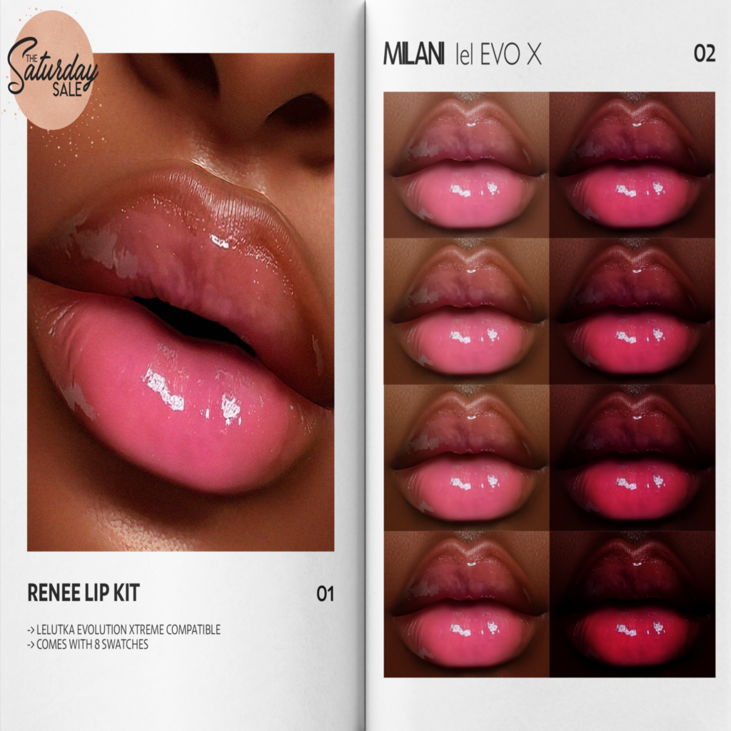 Renee Lipstick - EvoX	&lt;a href=&quot;https://maps.secondlife.com/secondlife/VELOUR/215/117/1503&quot;&gt;Teleport&lt;/a&gt;