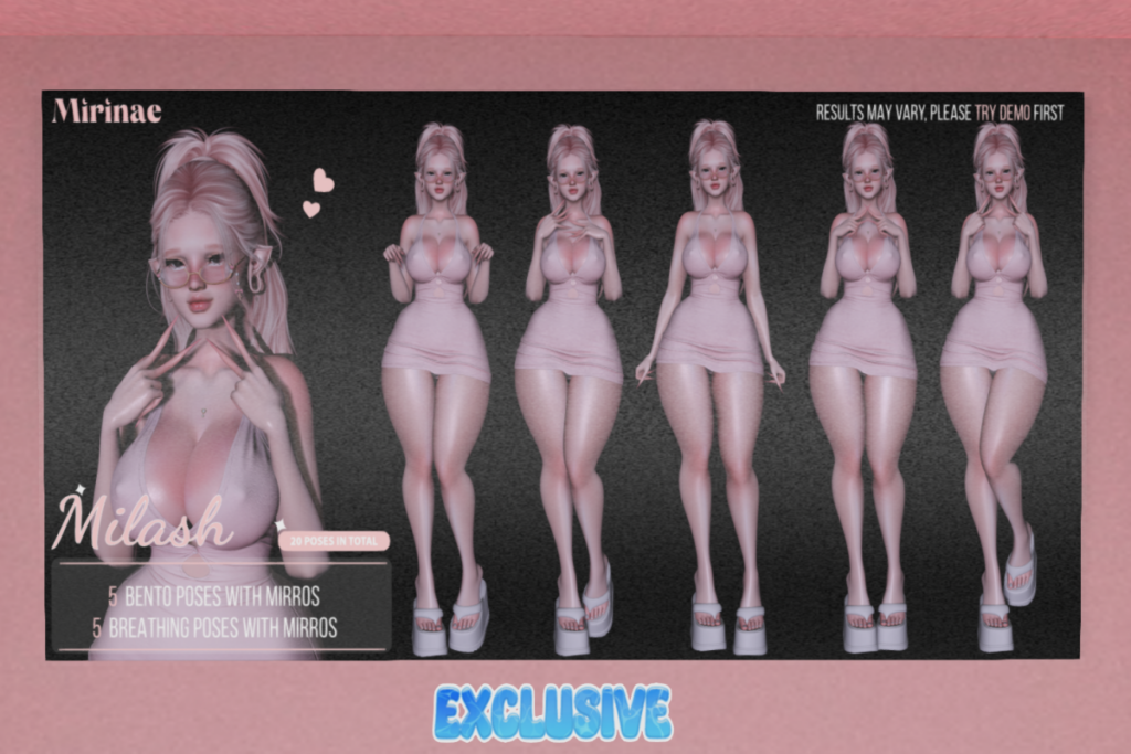 Milash Pose Pack, L$299