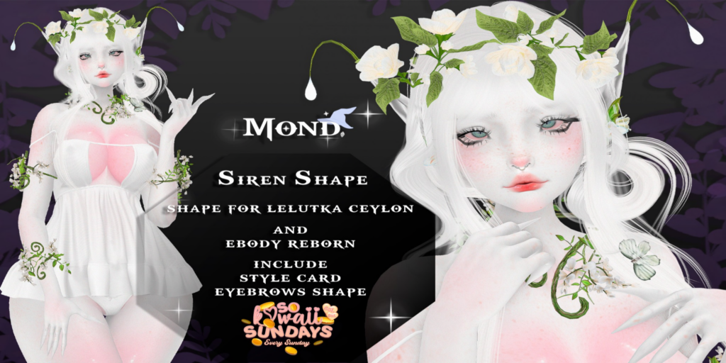 Siren Shape - EvoX Ceylon/Reborn	&lt;a href=&quot;http://maps.secondlife.com/secondlife/Crocus%20Island/45/49/26&quot;&gt;Teleport&lt;/a&gt;