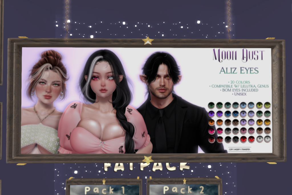 Aliz Eyes - BOM/Genus/Lelutka, L$269 each/L$529 FP