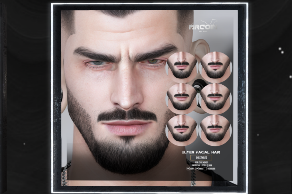 Elmer Facial Hair - EvoX/Universal, L$280