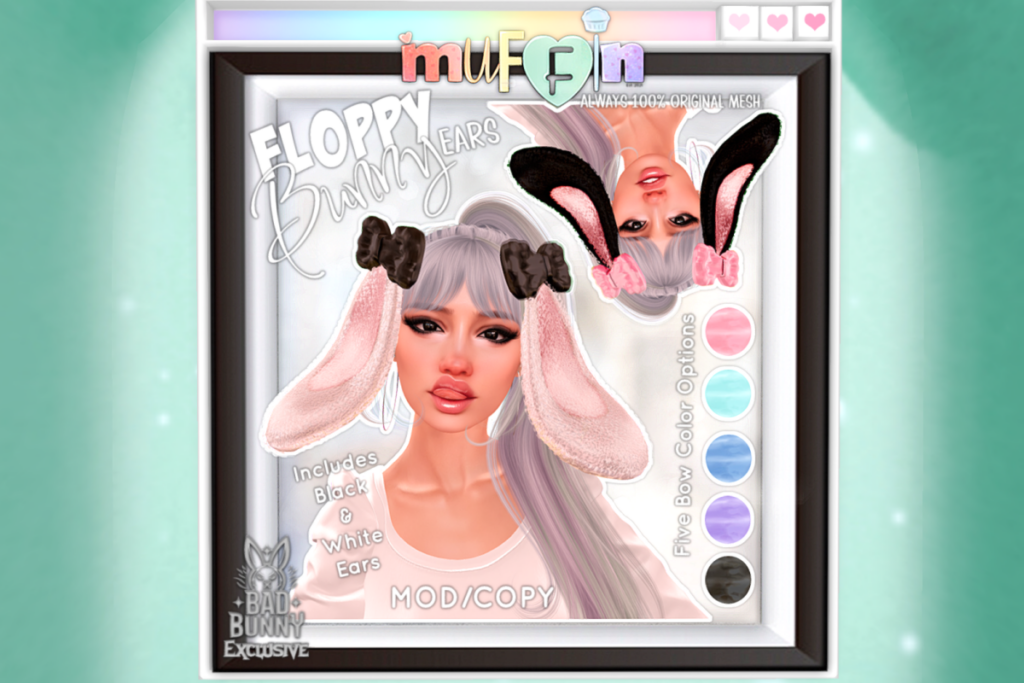 Floppy Bunny Ears, L$199