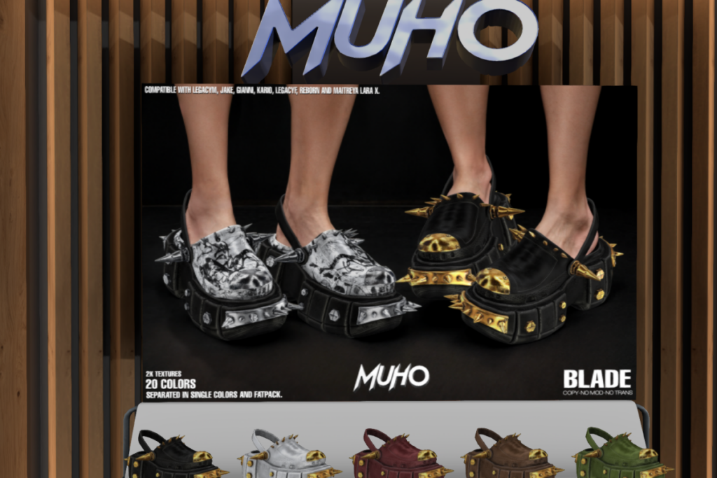 Blade Shoes - Gianni/Jake/Kario/Legacy F+M/MaitreyaX/Reborn, L$189 each/L$1099 FP