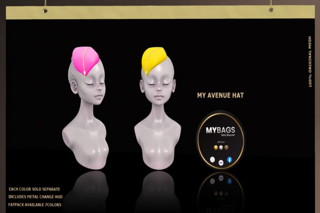My Avenue Hat, L$199 each/L$899 FP