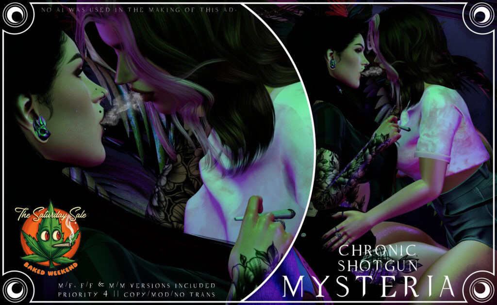 Chronic Shotgun Couples Pose &amp; Prop	&lt;a href=&quot;http://maps.secondlife.com/secondlife/Eternal%20Falls/192/63/2404&quot;&gt;Teleport&lt;/a&gt;