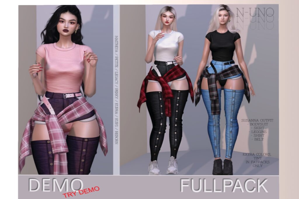 Susanna Outfit - Inithium/Legacy/Maitreya/Reborn/+mods, L$211 each/L$611 each FP/L$1211 MP