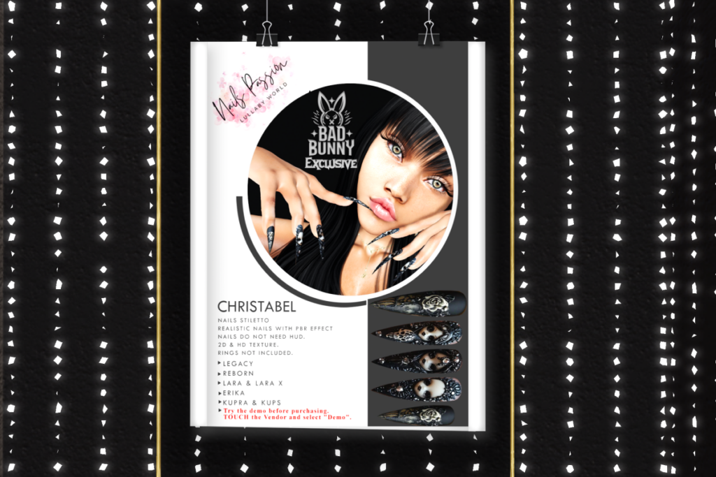 Christable Nails - Erika/Inithium/Legacy/Maitreya/Reborn/+mods, L$350