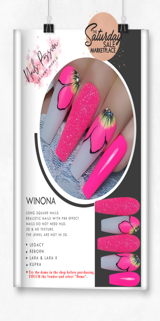 Winona Nail Set - Inithium/Legacy/Maitreya/Reborn/+mods