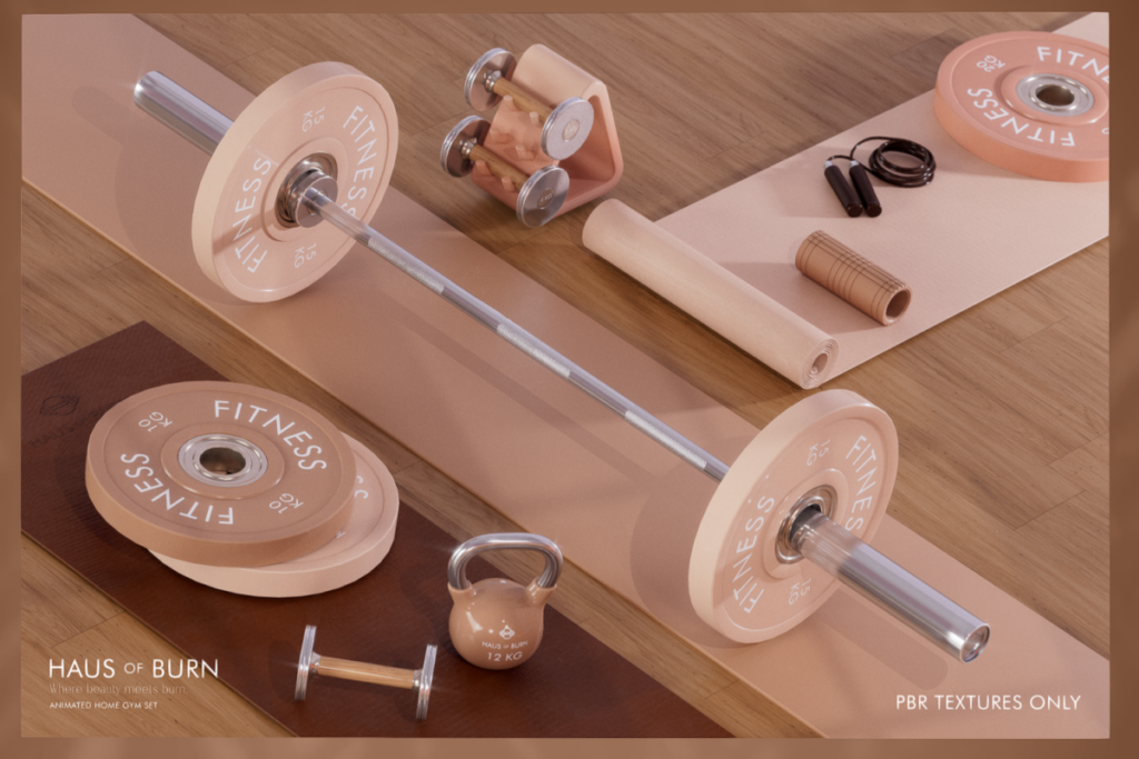 Haus of Burn Animated Home Gym Set, L$459 each