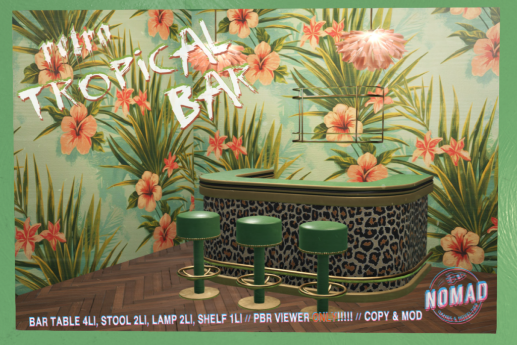 Retro Tropical Bar, L$262 PG/L$337 Adult