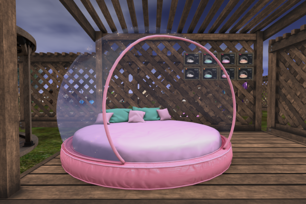 Bubble Bed 	&lt;a href=&quot;https://maps.secondlife.com/secondlife/Orchard%20Heights/190/53/1663&quot;&gt;TELEPORT&lt;/a&gt;