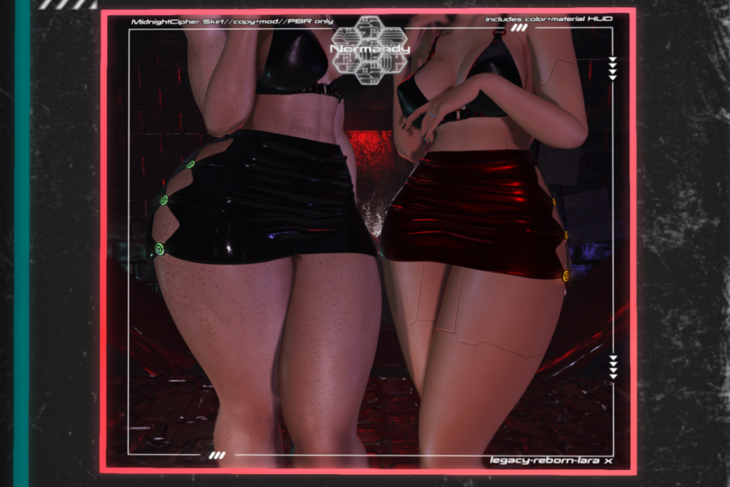 Midnight Cipher Skirt - Legacy/MaitreyaX/Reborn, L$199
