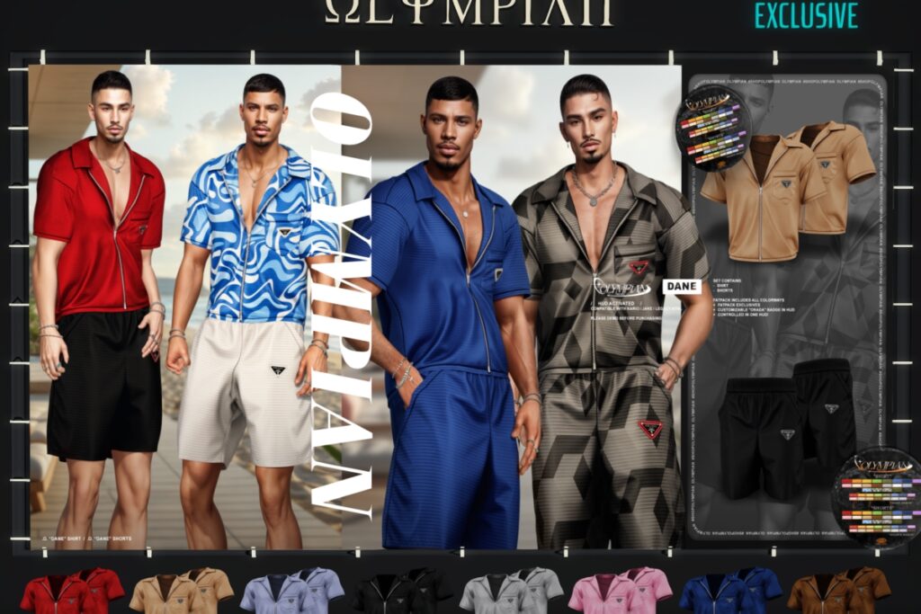 Dane Outfit - Jake/Legacy/Kario, L$285 each/L$599-L$999 FP
