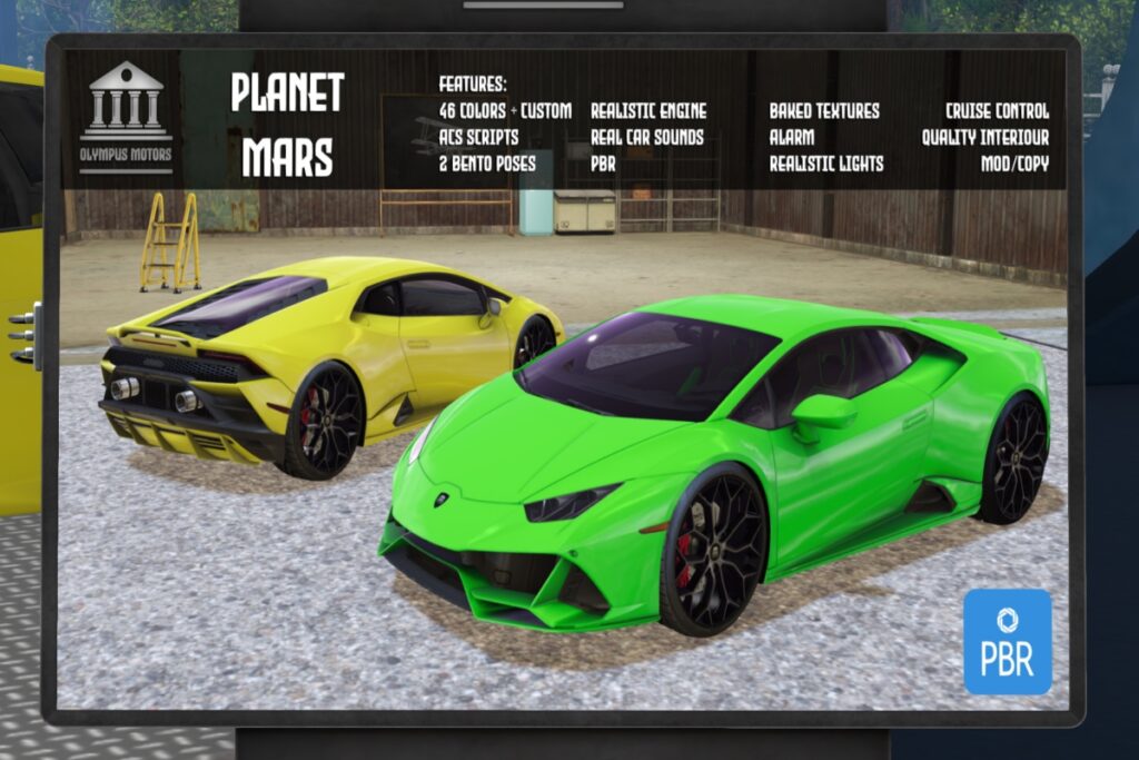 Planet Mars Driveable Car, L$799