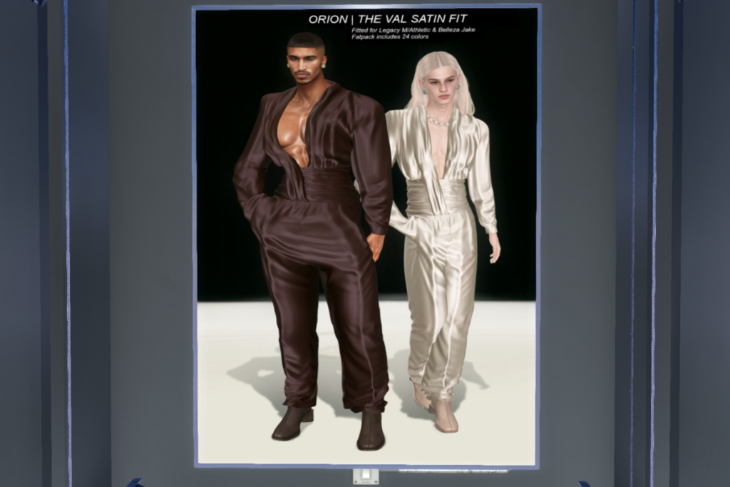 The Val Satin Fit - Jake/Legacy/+mods, L$249 each/L$999 FP