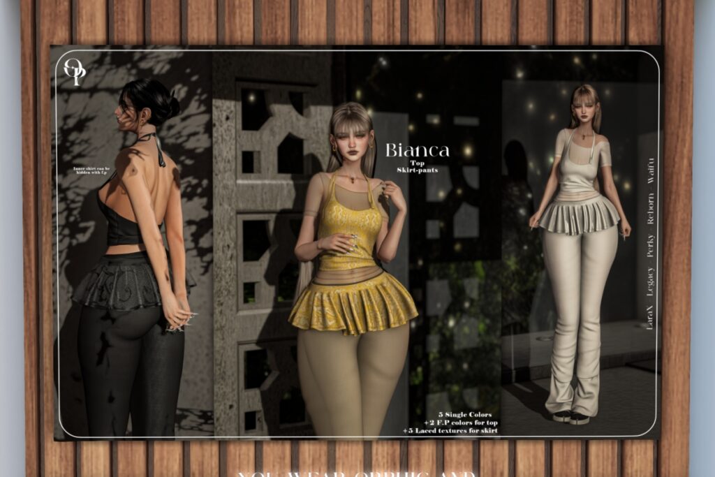 Bianca Outfit - Legacy/MaitreyaX/Reborn/+mods, L$260-L$320 each/L$960 each FP/L$1460 MP